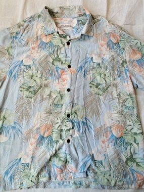 Tommy Bahama Shirt  100% Silk XL